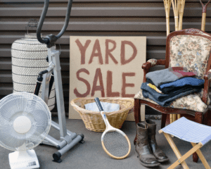 21 Ideas to Start a Business at Home yard sale