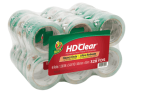 Duck Brand HD Clear High Performance Packing Tape