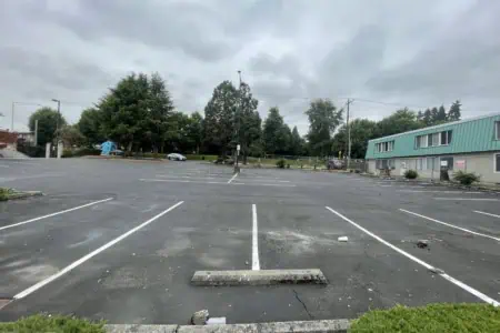 Commercial retail lot for private vehicle storage for 50 parking spaces