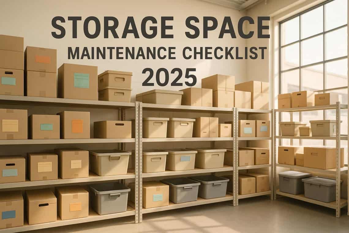 Storage Space Maintenance Checklist 2025