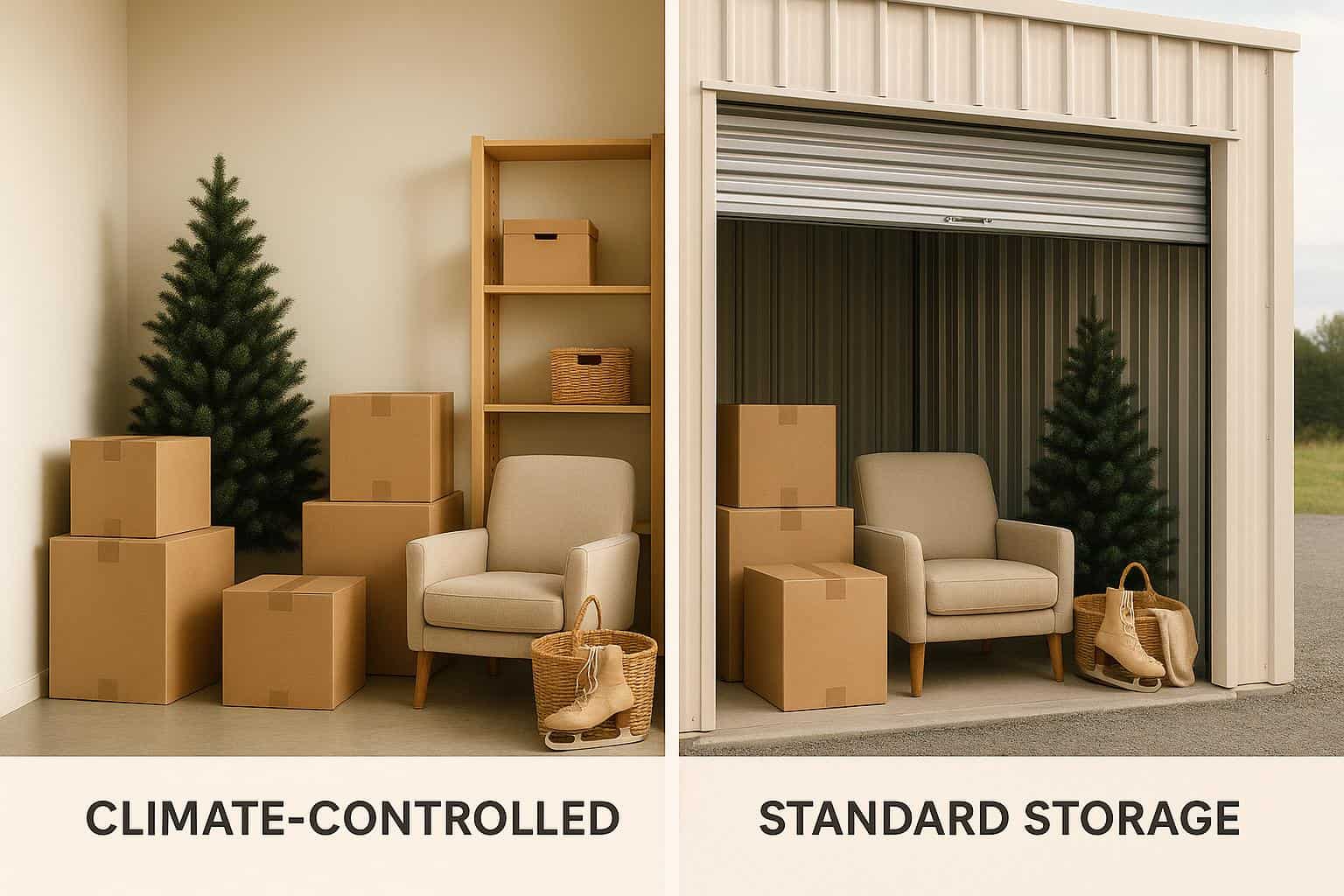 Standard Storage Climate-Controlled vs. Standard Storage: Seasonal Use